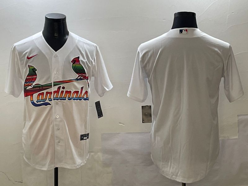 Men St.Louis Cardinals Blank White Game 2025 Nike MLB Jersey style 1